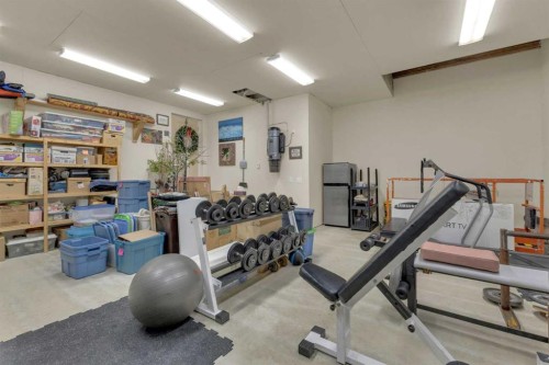 38 Grove Close, Red Deer, AB - Indoor Photo Showing Gym Room