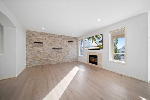 116 Allwright Close, Red Deer, AB - Indoor With Fireplace