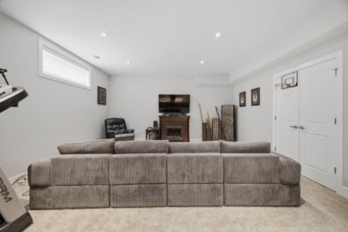 2 Vernon Close, Red Deer, AB - Indoor With Fireplace