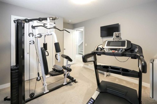 5 Trebble Close, Red Deer, AB - Indoor Photo Showing Gym Room
