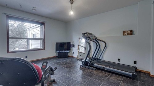 33 Parkside Crescent, Blackfalds, AB - Indoor Photo Showing Gym Room