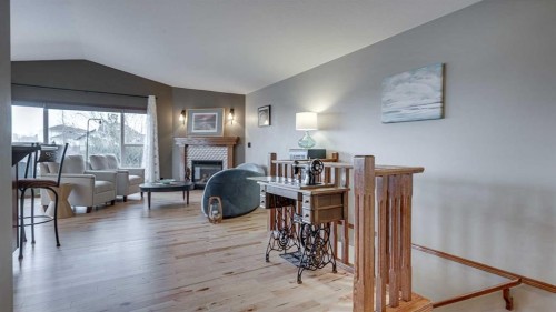 33 Parkside Crescent, Blackfalds, AB - Indoor With Fireplace