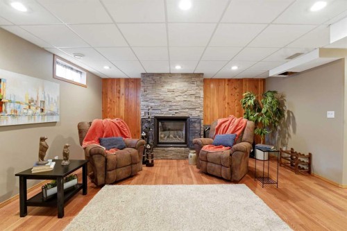 40 Connell Close, Red Deer, AB - Indoor With Fireplace