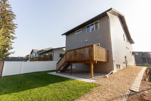 165 Thompson Crescent, Red Deer, AB - Outdoor With Deck Patio Veranda With Exterior