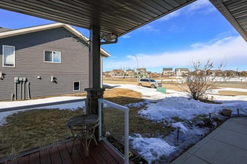 98 Pine Crescent, Blackfalds, AB - Outdoor With Deck Patio Veranda With Exterior