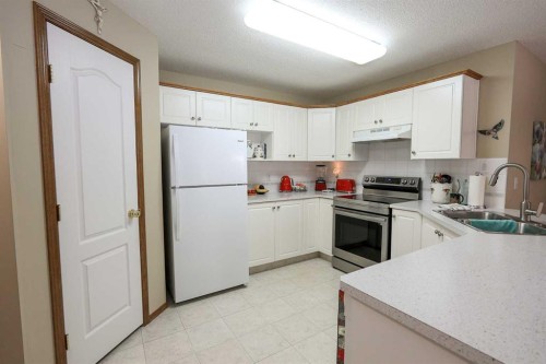 22D-32 Daines Avenue, Red Deer, AB - Indoor Photo Showing Kitchen With Double Sink