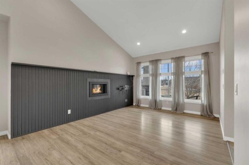 29 Emily Crescent, Lacombe, AB - Indoor With Fireplace