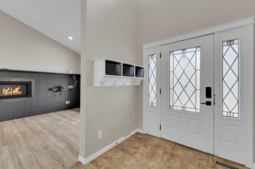 29 Emily Crescent, Lacombe, AB - Indoor With Fireplace