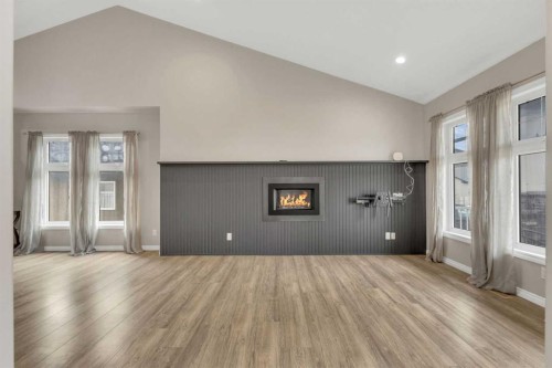 29 Emily Crescent, Lacombe, AB - Indoor With Fireplace