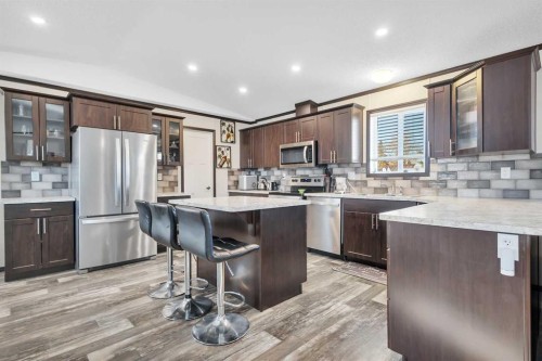 116 41310 Range, Rural Lacombe County, AB - Indoor Photo Showing Kitchen With Upgraded Kitchen