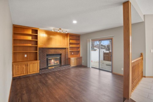 87 Denison Crescent, Red Deer, AB - Indoor With Fireplace