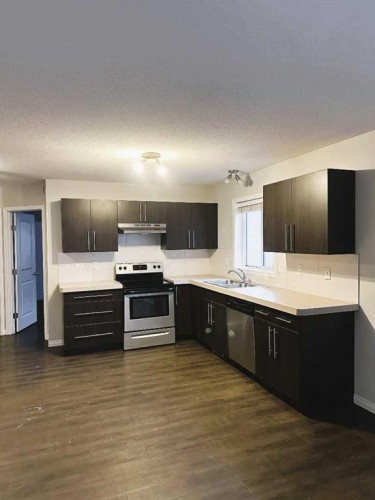 3402 49 Avenue, Red Deer, AB - Indoor Photo Showing Kitchen With Double Sink