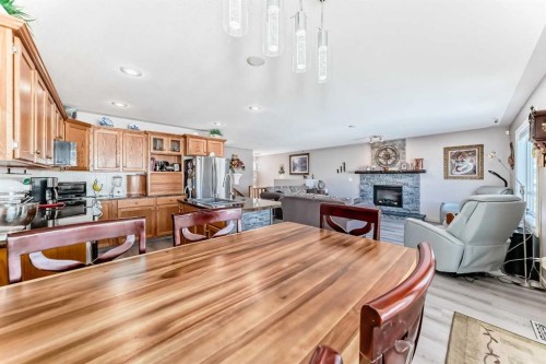 232 Deschner Close, Red Deer, AB - Indoor With Fireplace