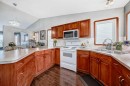 35 Dentoom Close, Red Deer, AB  - Indoor Photo Showing Kitchen With Double Sink 