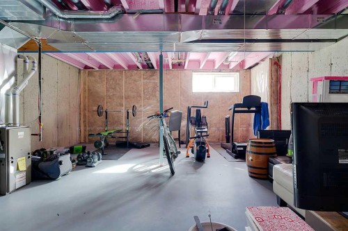 7-5301 Windward Place, Sylvan Lake, AB - Indoor Photo Showing Basement