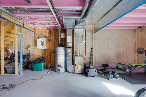 7-5301 Windward Place, Sylvan Lake, AB - Indoor Photo Showing Basement