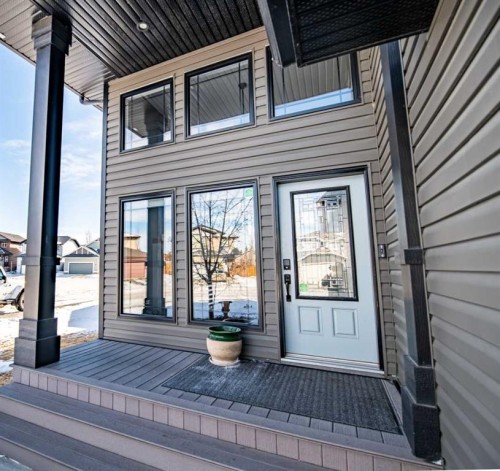 35 Bowman Circle, Sylvan Lake, AB - Outdoor With Deck Patio Veranda With Exterior