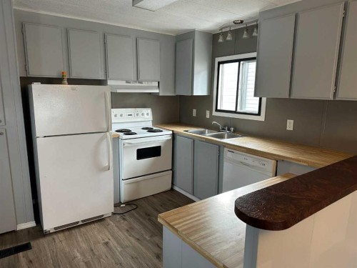 607 Limestone, Nordegg, AB - Indoor Photo Showing Kitchen With Double Sink