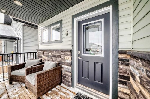 3 Hanson Green, Penhold, AB - Outdoor With Deck Patio Veranda With Exterior