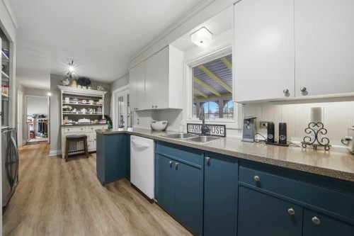 3722 44 Avenue, Red Deer, AB - Indoor Photo Showing Kitchen With Double Sink