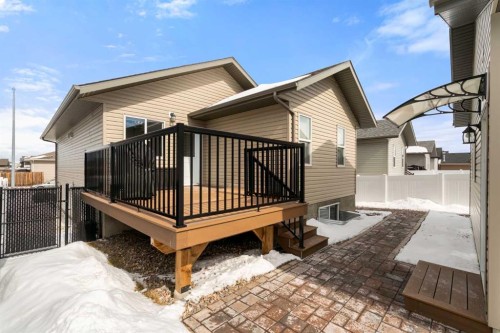 7403 44 Avenue, Camrose, AB - Outdoor With Deck Patio Veranda With Exterior