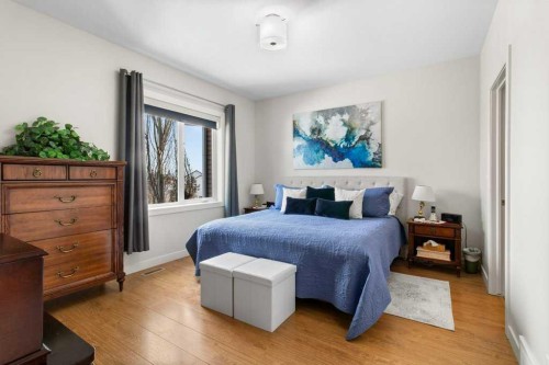 4916 Beardsley Avenue, Lacombe, AB - Indoor Photo Showing Bedroom