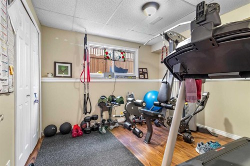 37 Northstar Drive, Lacombe, AB - Indoor Photo Showing Gym Room