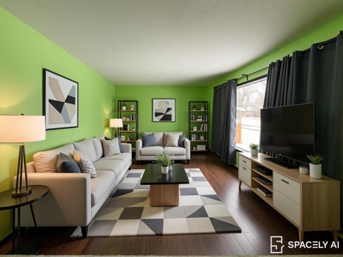 5112 55 Ave, Ponoka, AB - Indoor Photo Showing Living Room