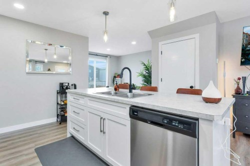 49 Evergreen Way, Red Deer, AB - Indoor Photo Showing Kitchen With Double Sink