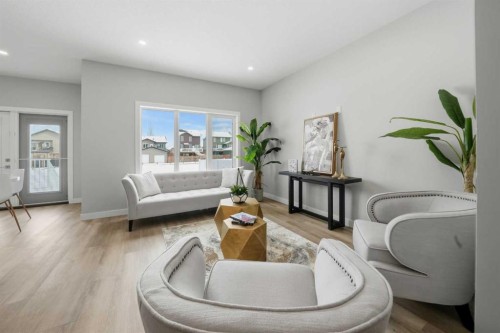 114 Palmer Circle, Blackfalds, AB - Indoor Photo Showing Living Room