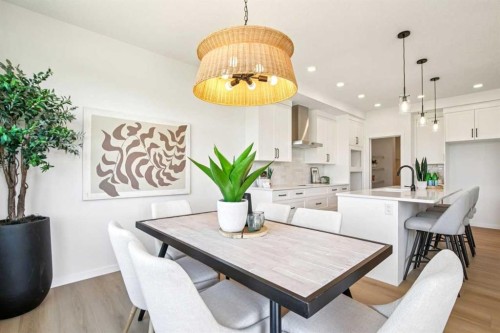 98 Creekstone Place Sw, Calgary, AB - Indoor Photo Showing Dining Room