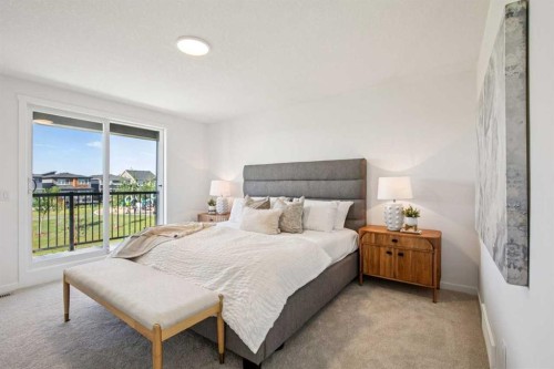 98 Creekstone Place Sw, Calgary, AB - Indoor Photo Showing Bedroom