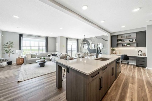 56 Osprey Hill Place Sw, Calgary, AB - Indoor Photo Showing Kitchen With Double Sink With Upgraded Kitchen