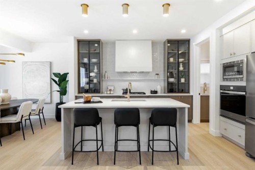 236 Amblestone Crescent Nw, Calgary, AB - Indoor Photo Showing Kitchen With Upgraded Kitchen