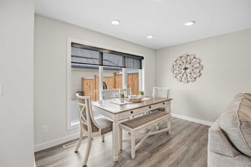 52 Iron Gate Boulevard, Sylvan Lake, AB - Indoor Photo Showing Dining Room