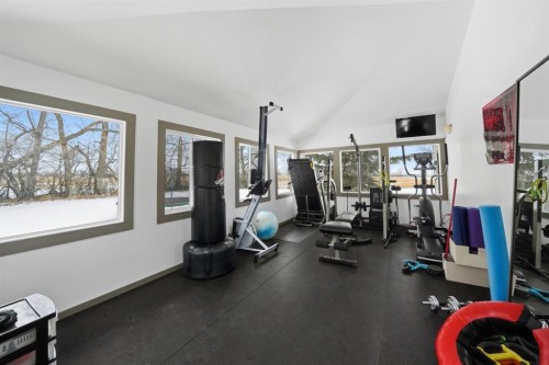 37301 Range Road 264, Rural Red Deer County, AB - Indoor Photo Showing Gym Room