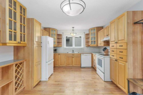7 Nellis Avenue, Red Deer, AB - Indoor Photo Showing Kitchen With Double Sink