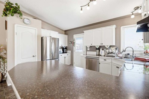 66 Jack Crescent, Red Deer, AB - Indoor Photo Showing Kitchen With Double Sink