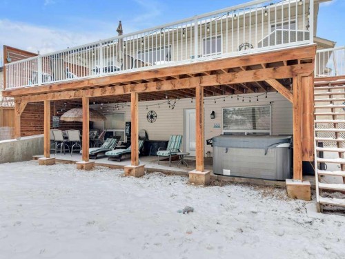 5645 Panorama Drive, Blackfalds, AB - Outdoor With Deck Patio Veranda With Exterior