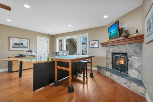 57-39408 Range Road 21, Rural Lacombe County, AB - Indoor With Fireplace