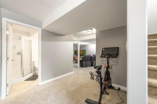 52 Elliott Drive, Camrose, AB - Indoor Photo Showing Gym Room