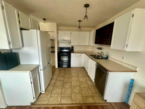 3905 52 Avenue, Ponoka, AB - Indoor Photo Showing Kitchen With Double Sink