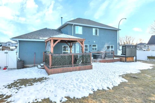 85 Hathaway Lane, Lacombe, AB - Outdoor With Deck Patio Veranda
