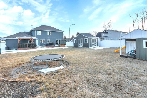 85 Hathaway Lane, Lacombe, AB - Outdoor With Deck Patio Veranda