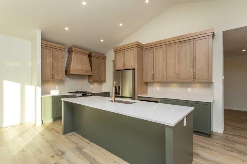 20 Emmett Crescent, Red Deer, AB - Indoor Photo Showing Kitchen With Stainless Steel Kitchen