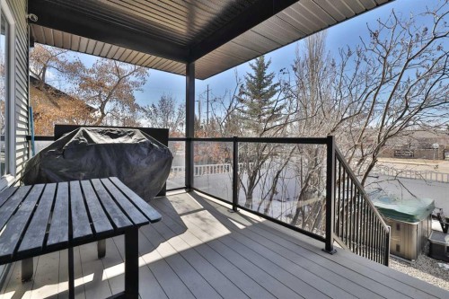 87 Aldrich Close South, Red Deer, AB - Outdoor With Deck Patio Veranda With Exterior