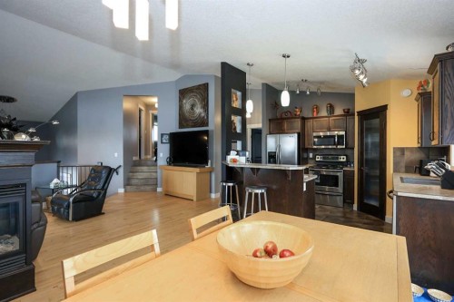 1 Ralston Place, Sylvan Lake, AB - Indoor With Fireplace