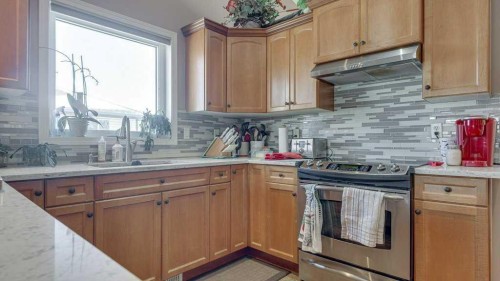 143 Ackerman Crescent, Red Deer, AB - Indoor Photo Showing Kitchen With Stainless Steel Kitchen