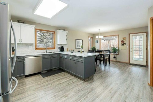 135 Doran Crescent, Red Deer, AB - Indoor Photo Showing Kitchen With Double Sink
