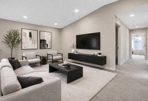 3 Heritage Link, Cochrane, AB - Indoor Photo Showing Living Room